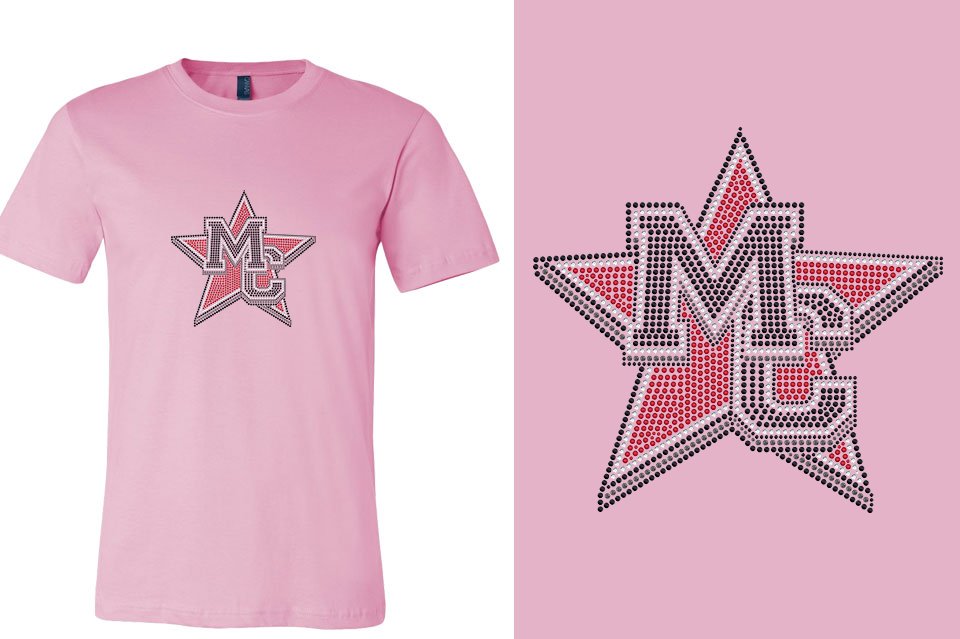 Rhinestones Magnitude MC star stones 4-color Unisex t-shirt