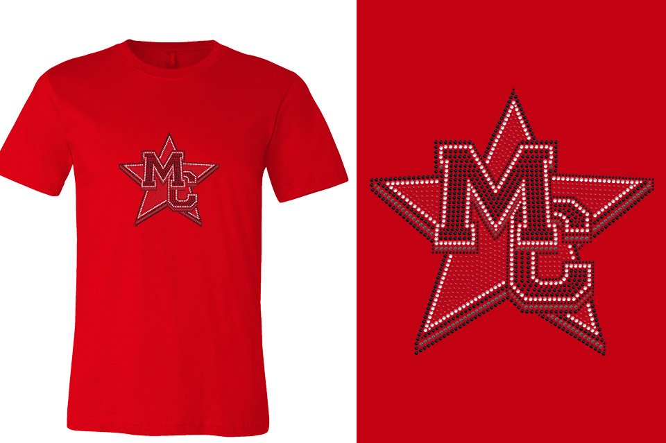 Rhinestones Magnitude MC star stones 4-color Unisex t-shirt