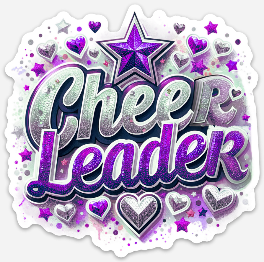 Cheerleadeer Purple Magnet