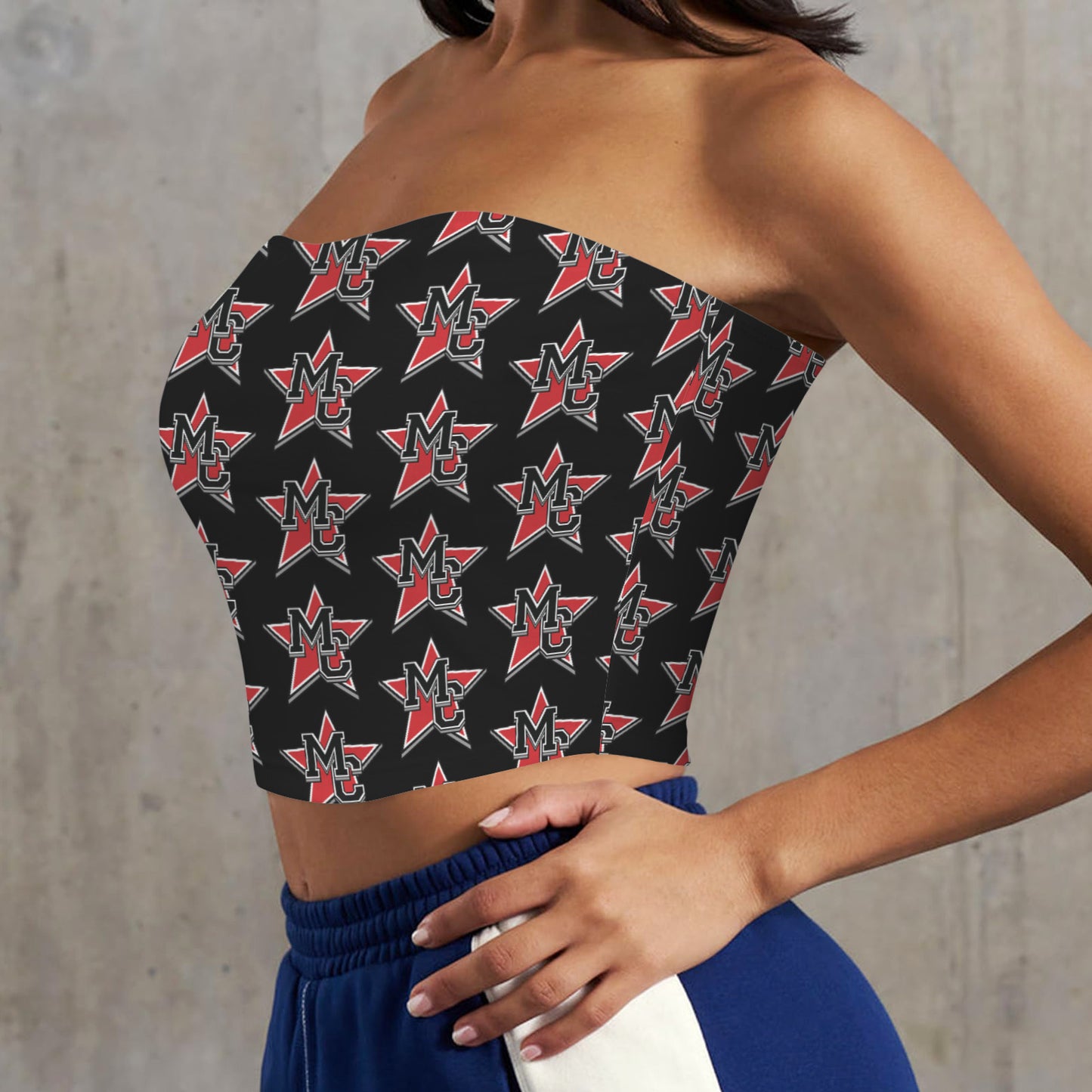 Backless Tube Crop Top