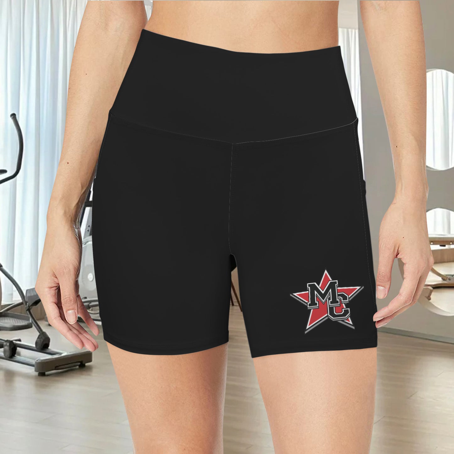 High Waist Deep Pockets Yoga Shorts