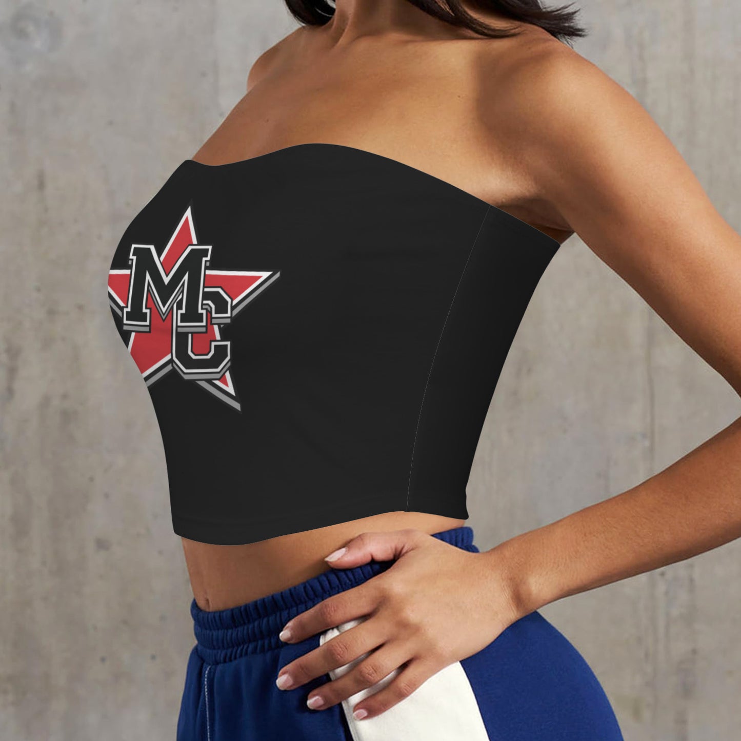 Backless Tube Crop Top