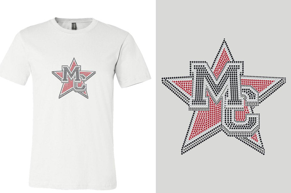 Rhinestones Magnitude MC star stones 4-color Unisex t-shirt
