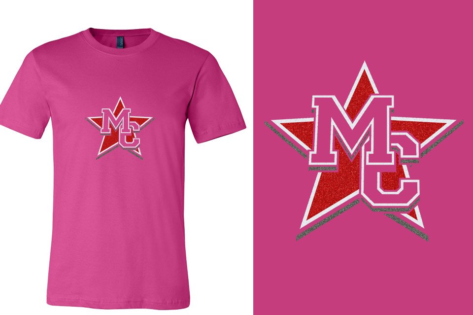 Magnitude MC star glitter 3-color Unisex t-shirt