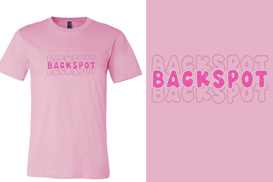 BACKSPOT 3-lines glitter rhinestones Unisex t-shirt