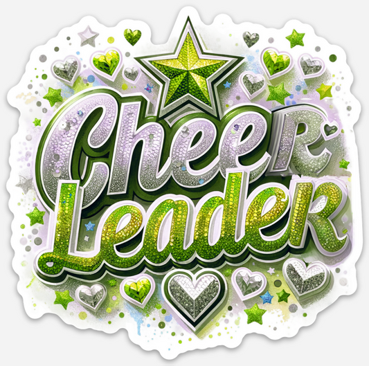 Cheerleadeer Yellow Sticker
