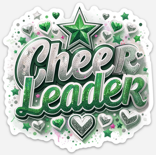 Cheerleadeer Dark Green Magnet