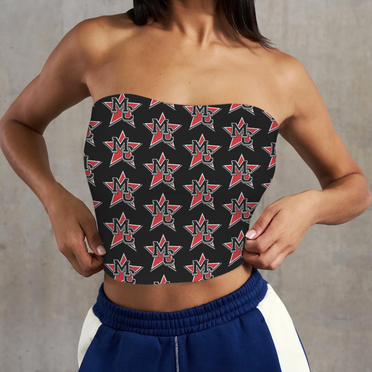 Backless Tube Crop Top