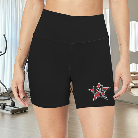 High Waist Deep Pockets Yoga Shorts